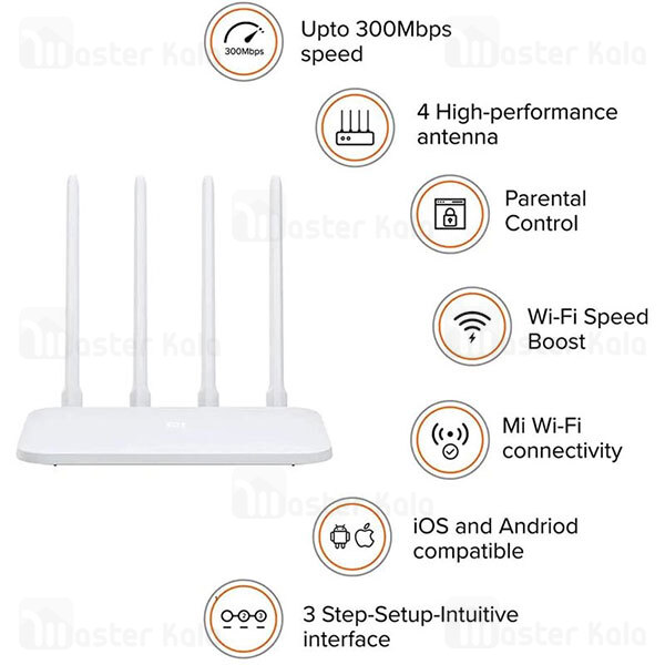 روتر 4 آنتن شیائومی Xiaomi Mi Router 4C